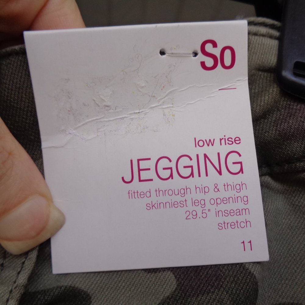 SO camo print jegging lowrise distressed jegging side stripe 11 JR - Picture 4 of 11